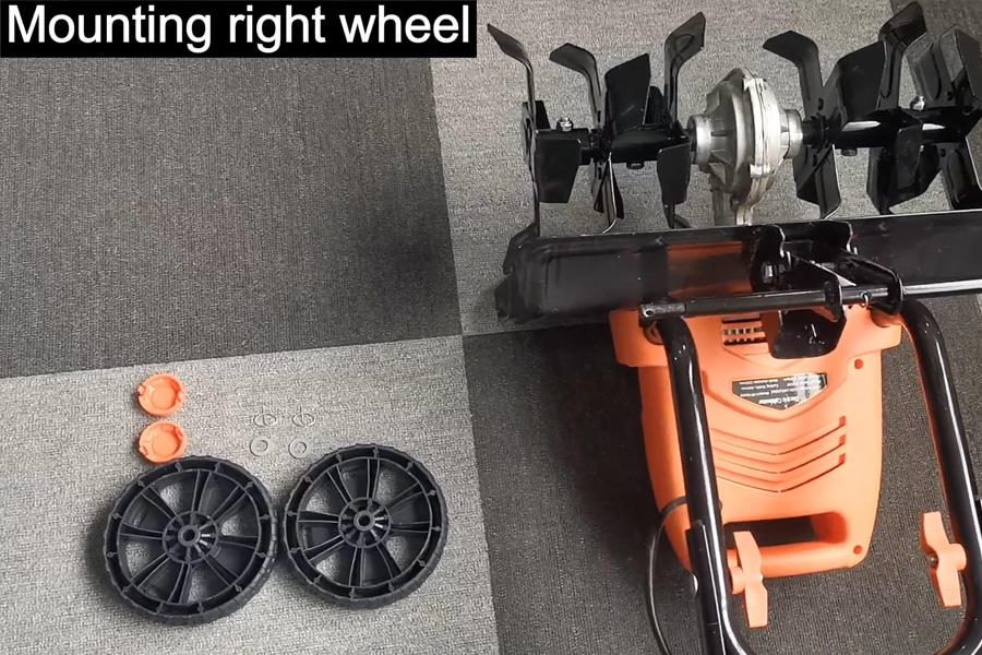 Electric Cultivator Tiller  Mounting Wheels