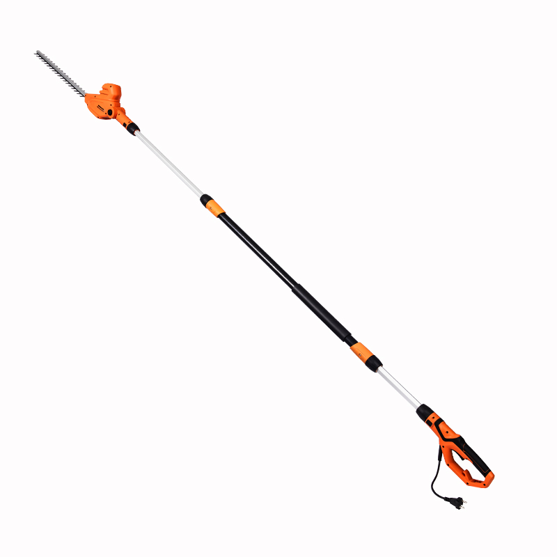 OT7E701 Electric Pole Hedge Trimmer Telescopic with 450mm Laser Cut Blade Adjustmengt  Cutting Head