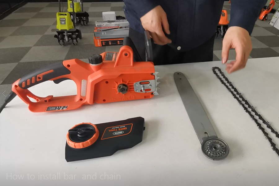 How to install bar  and chain
